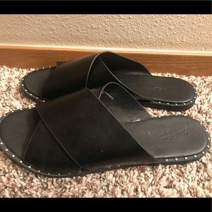 Kyleigh Cross Band Studded Slide